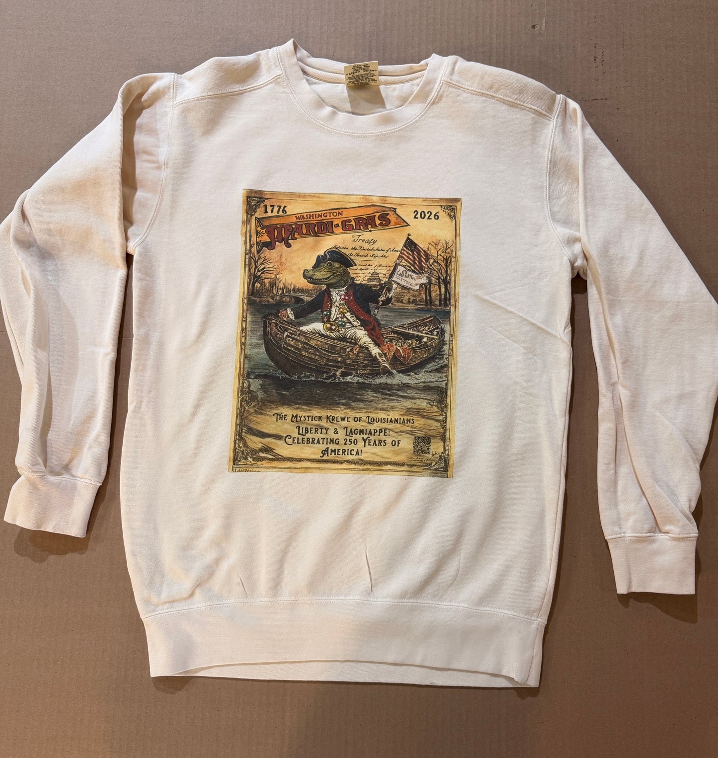 2026 Louisiana Mardi Gras Unisex Cotton Long Sleeve Shirt (with Augmented Reality)