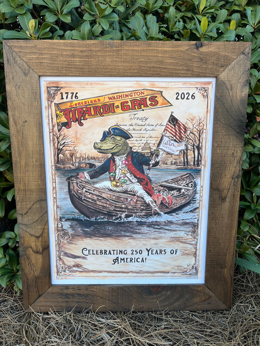 2026 Louisiana Mardi Gras Poster "Liberty & Lagniappe"