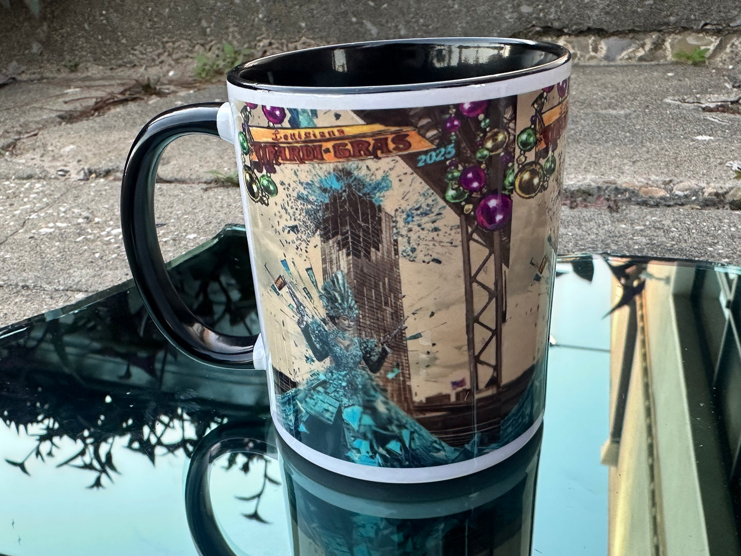 2025 Louisiana Mardi Gras Porcelain Coffee Mug