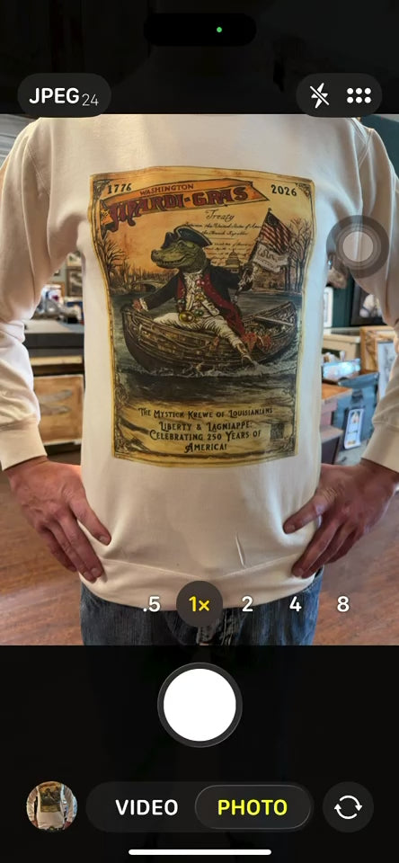 2026 Louisiana Mardi Gras Unisex Cotton Long Sleeve Shirt (with Augmented Reality)