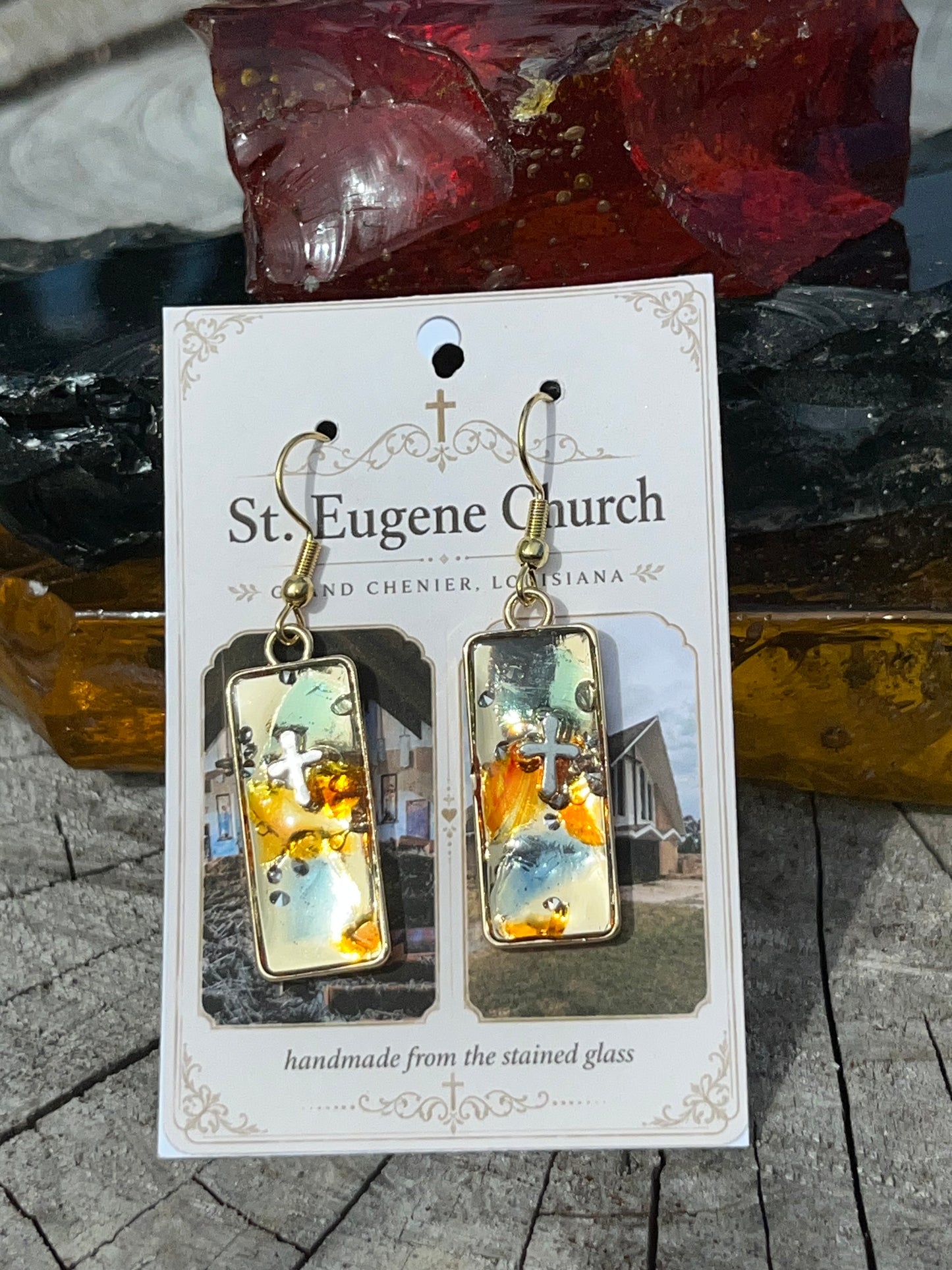 St. Eugene Church Stained Glass Cuff Links