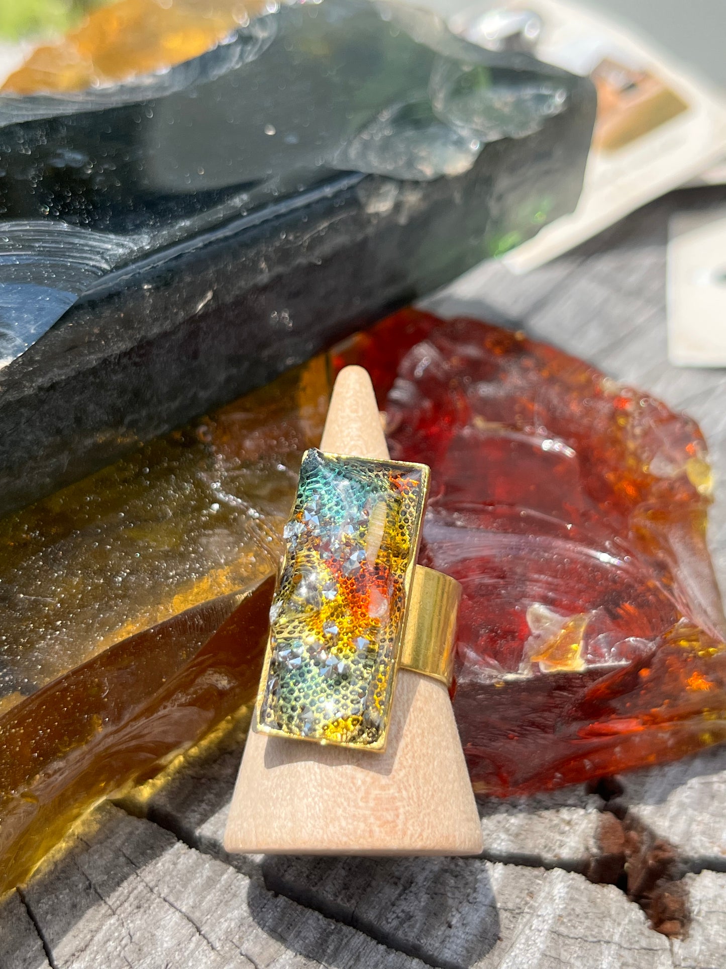 St. Eugene Church Stained Glass Rings