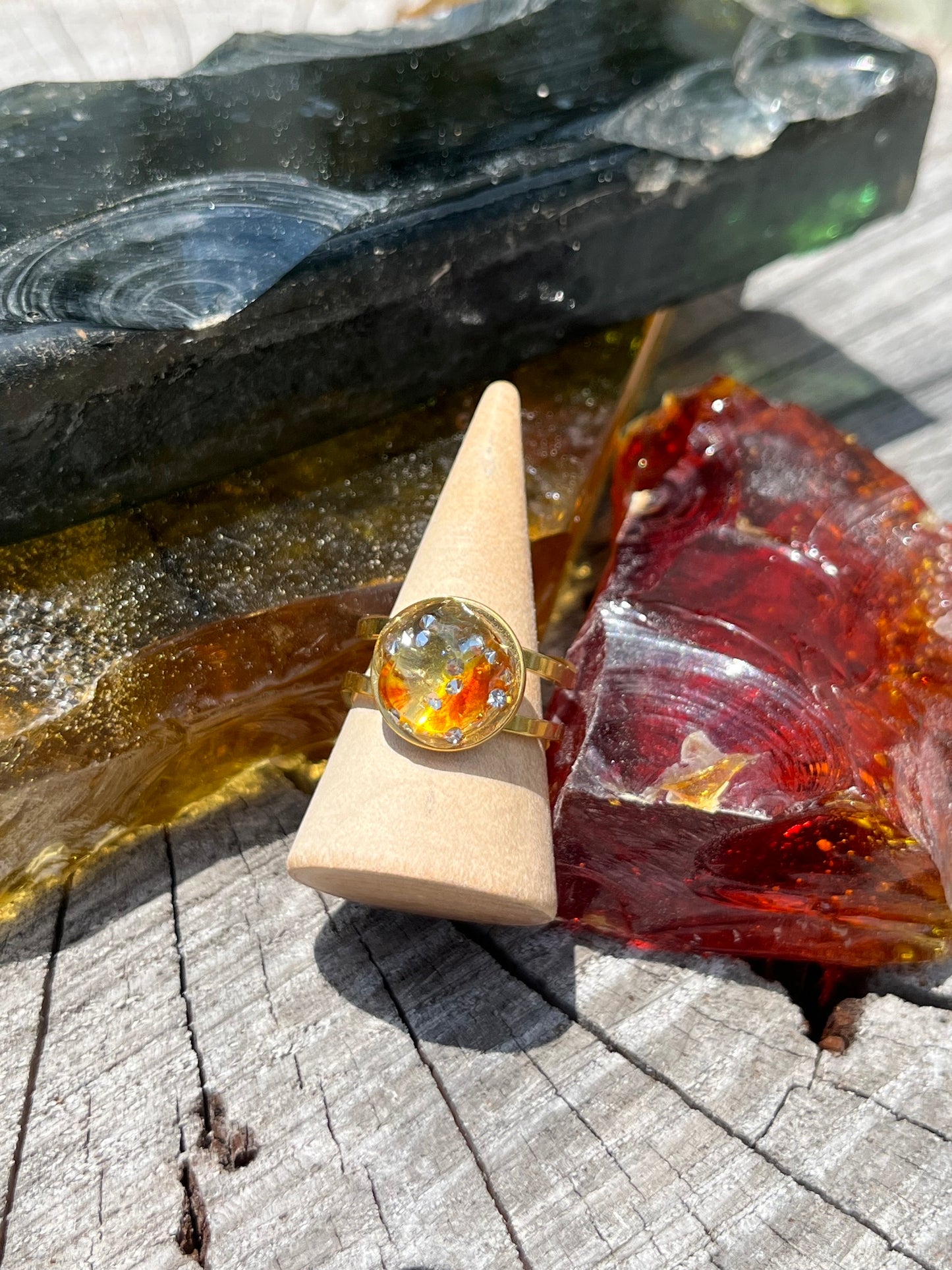 St. Eugene Church Stained Glass Rings