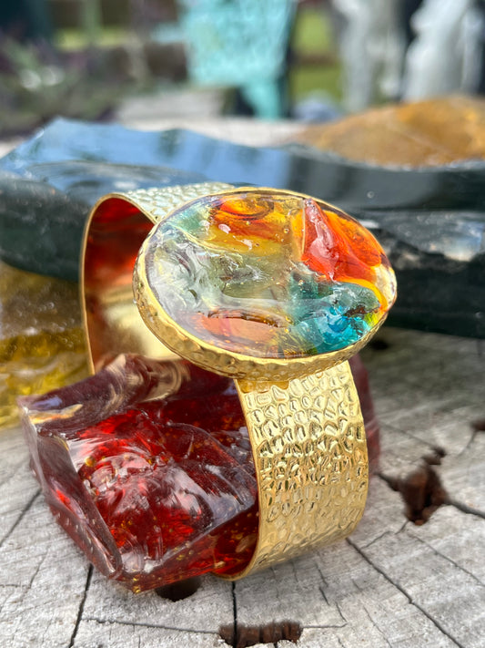 St. Eugene Church Stained Glass Bracelets and Cuffs
