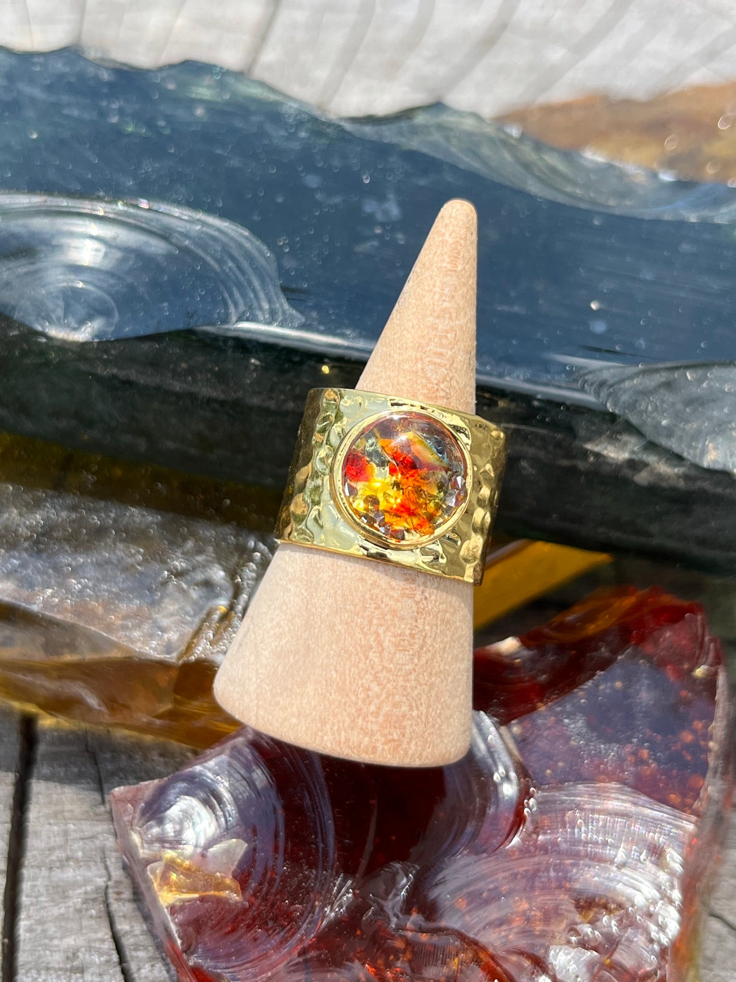St. Eugene Church Stained Glass Rings