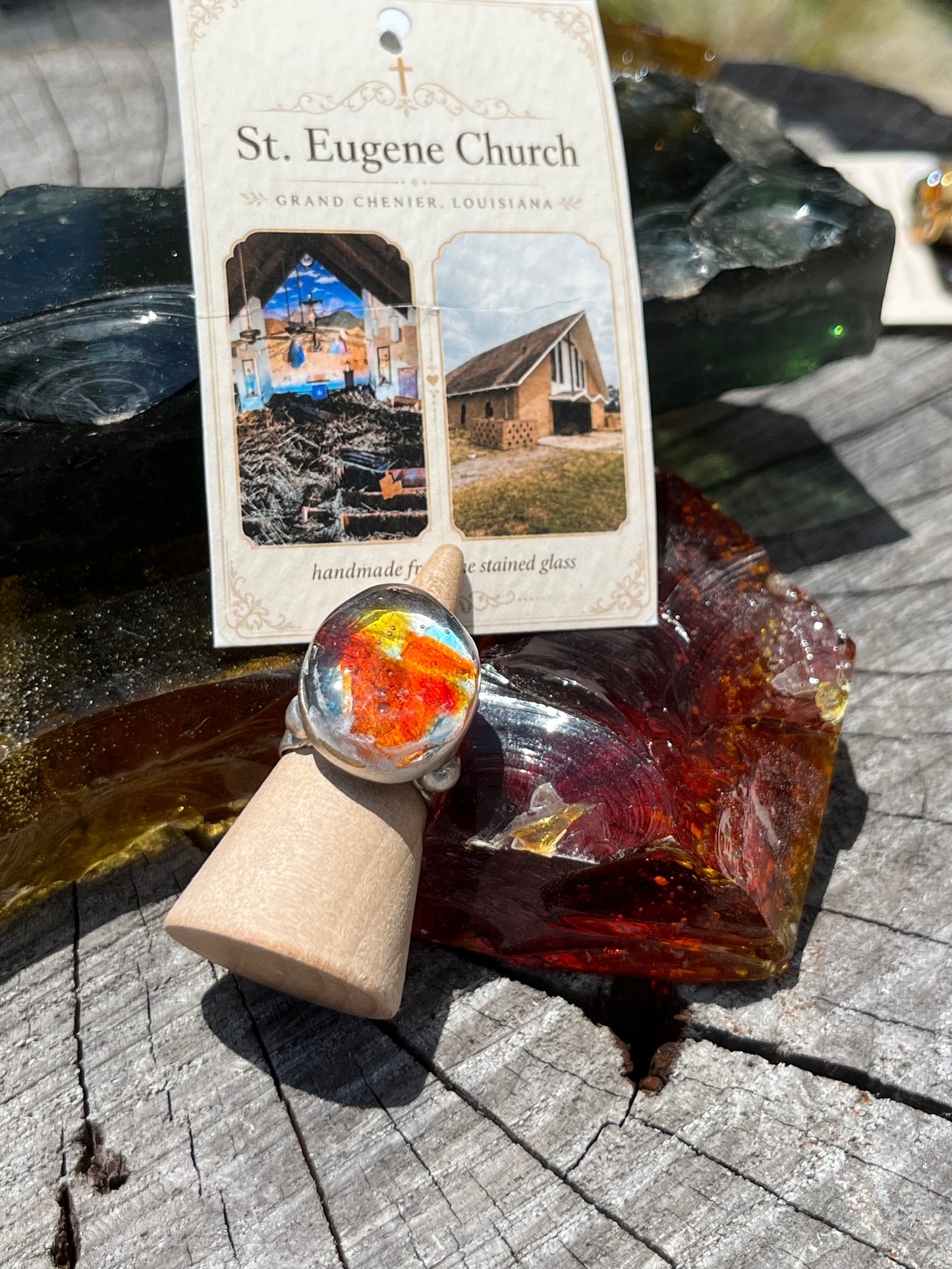 St. Eugene Church Stained Glass Rings