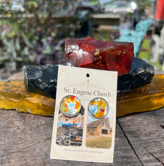 St. Eugene Church Stained Glass Cuff Links