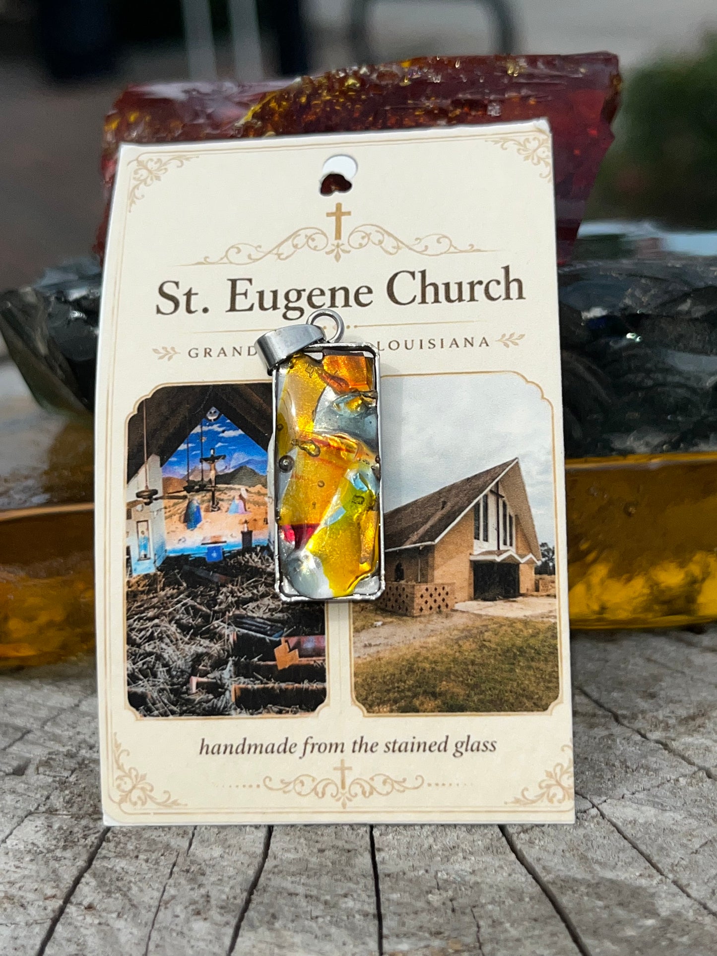 St. Eugene Church Stained Glass Pendants and Necklaces
