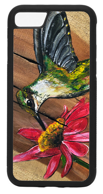 Hummingbird on Wood