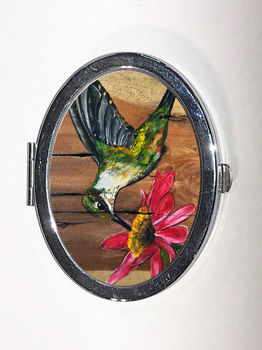 Hummingbird on Wood