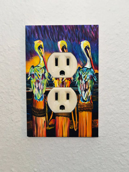 Louisiana Pelican Outlet Plate