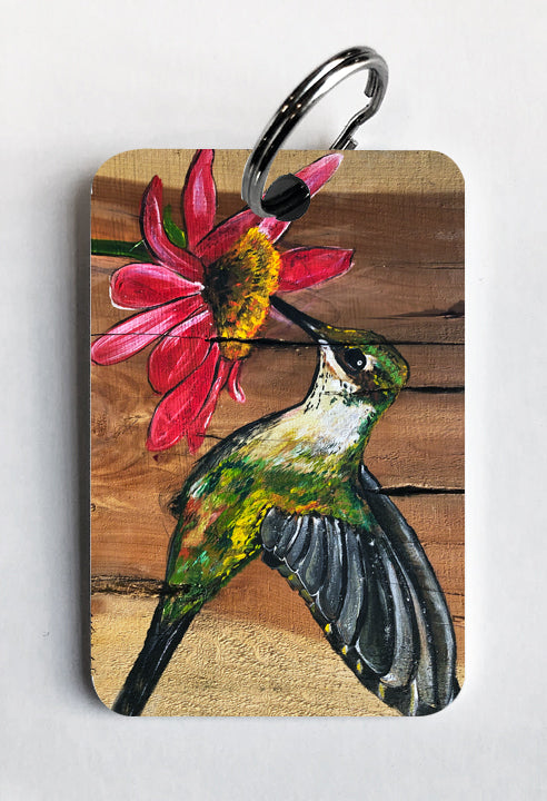 Hummingbird on Wood