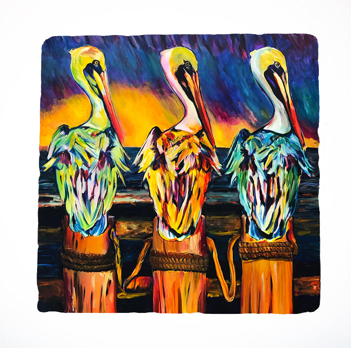 Three Pelicans Trivet