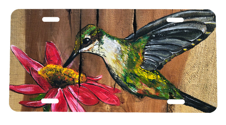 Hummingbird on Wood