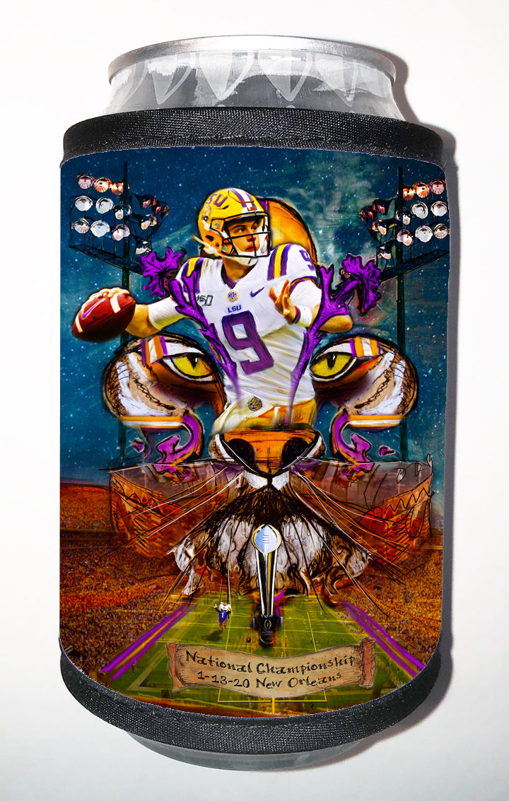 Joe Burrow Fleur de Lis LSU Stadium Art by Candice Alexander, Fleur de Lis Louisiana Artist