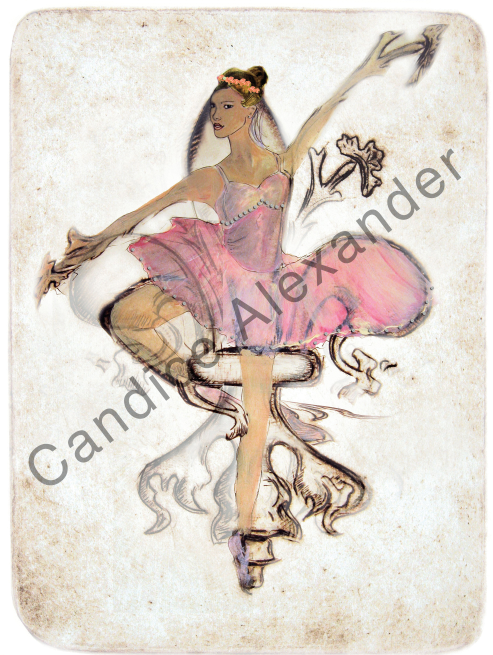 Ballerina Fleur De Lis Candice Alexander Fleur de Lis Art by Candice Alexander Louisiana Artist