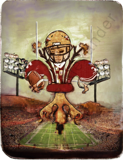 Florida State Football Fleur de Lis design by Candice Alexander, Fleur De Lis Artist Fleur De Lis art by Candice Alexander, Louisiana Artist