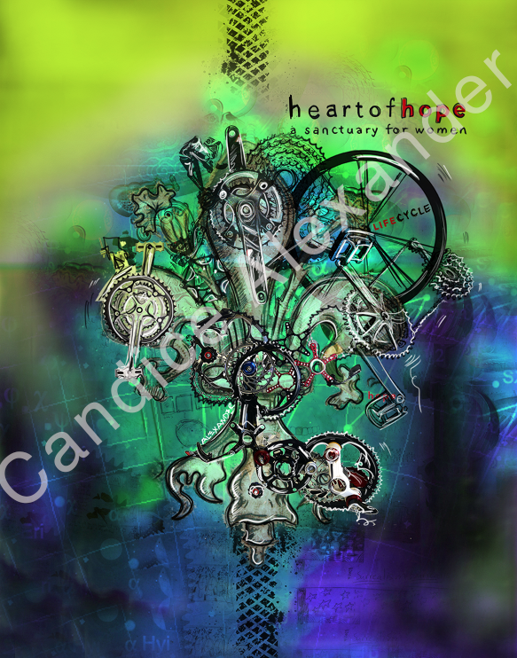 heart of hope Fleur de Lis design by Candice Alexander, Fleur De Lis Artist Fleur De Lis art by Candice Alexander, Louisiana Artist