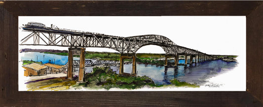 Candice Alexander, Alexander Art, Louisiana, Southwest Louisiana, Lake Charles, I-10 Bridge, Color