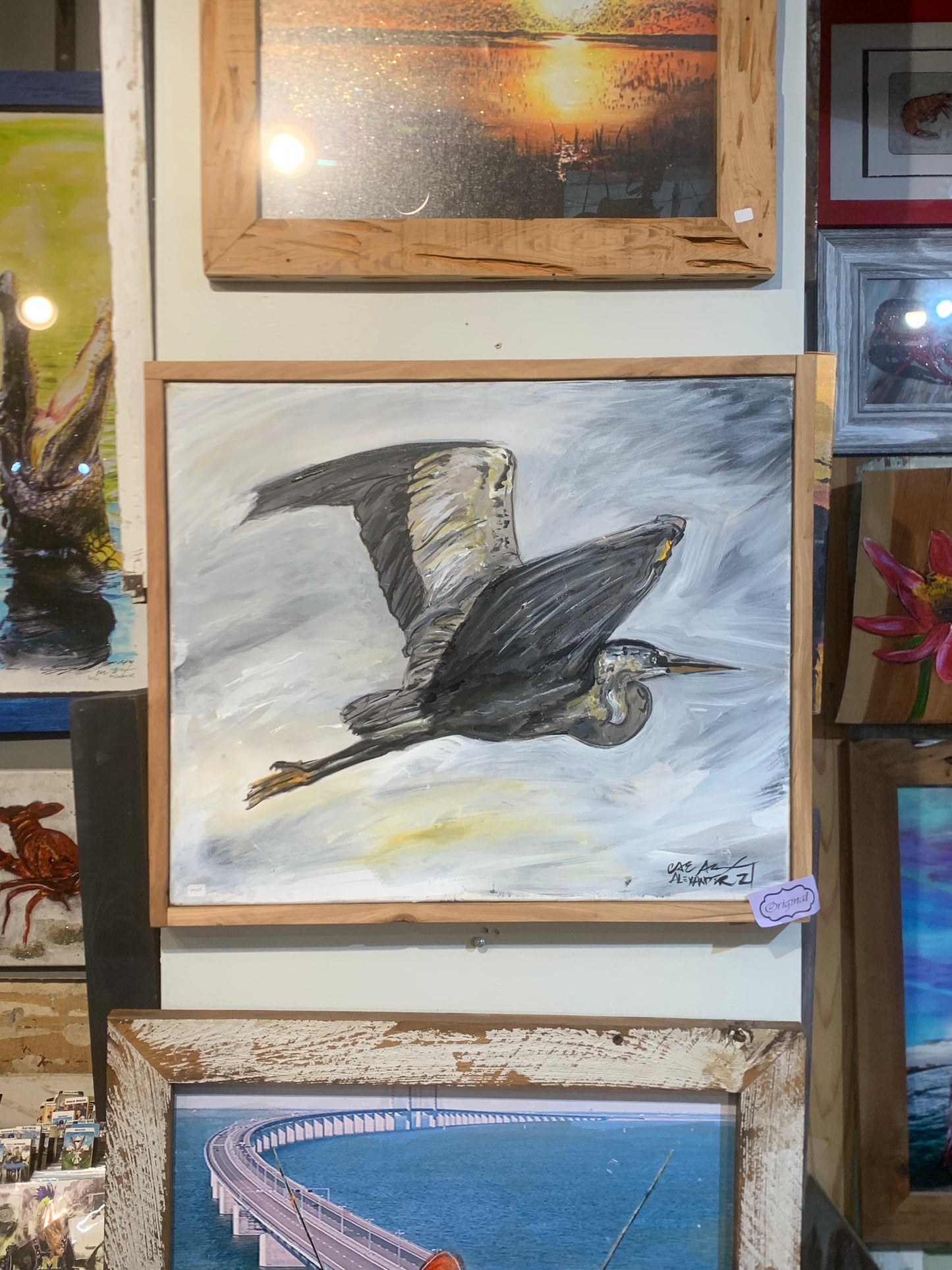 The Flying Heron (Original)