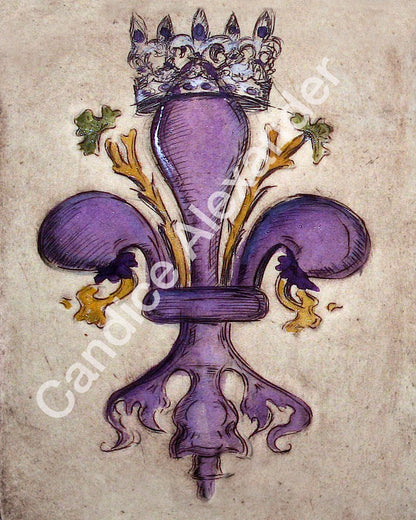 King Krewe Fleur de lis art by candice Alexander fleur de lis artist Fleur De Lis art by Candice Alexander, Louisiana Artist