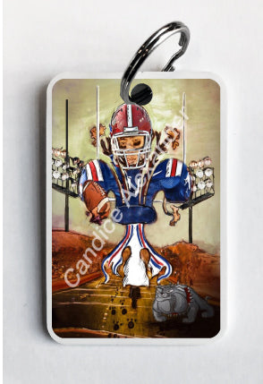 Louisiana Tech Bulldogs Metal Keychain - College Fabric Store