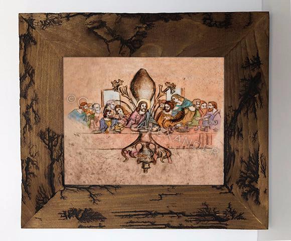 Candice Alexander Fleur De Lis Last Supper Electrocuted Frame