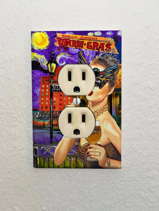 2020 Official SWLA Mardi Gras Poster Outlet Plates