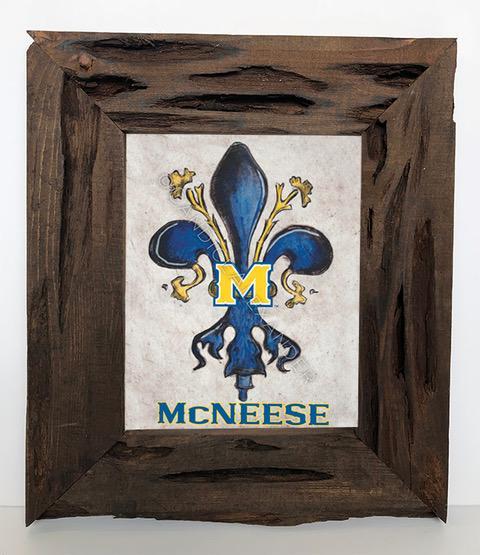 Candice Alexander Fleur De Lis Mcneese State University Cypress Frame