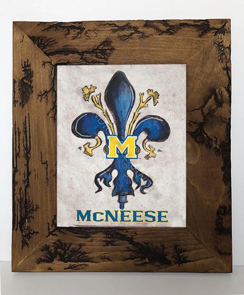 Candice Alexander Fleur De Lis Mcneese State University Electrocuted Frame