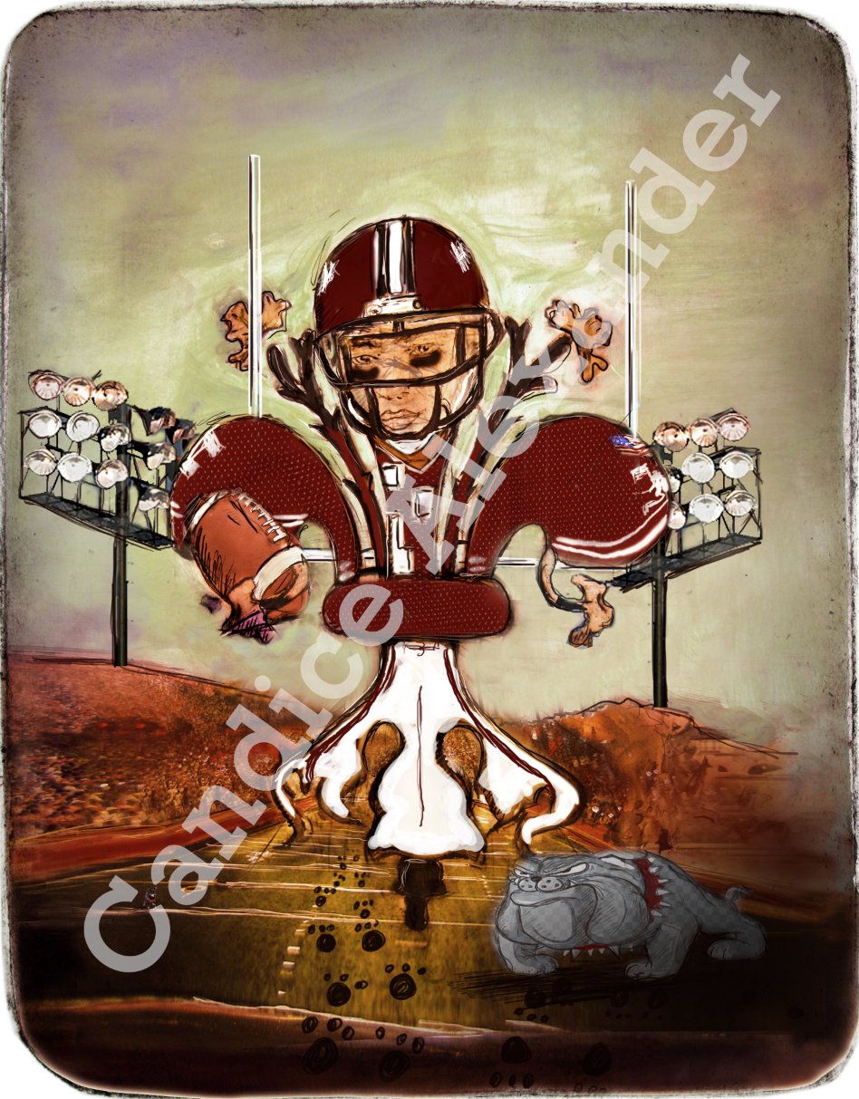 Mississippi State Football Fleur de Lis design by Candice Alexander, Fleur De Lis Artist Fleur De Lis art by Candice Alexander, Louisiana Artist