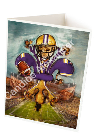 Purple & Gold Football