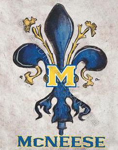 Candice Alexander Fleur De Lis Mcneese State University Design Fleur De Lis art by Candice Alexander, Louisiana Artist