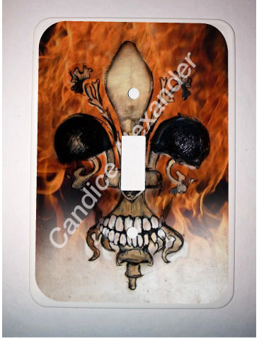 Skull with Flames