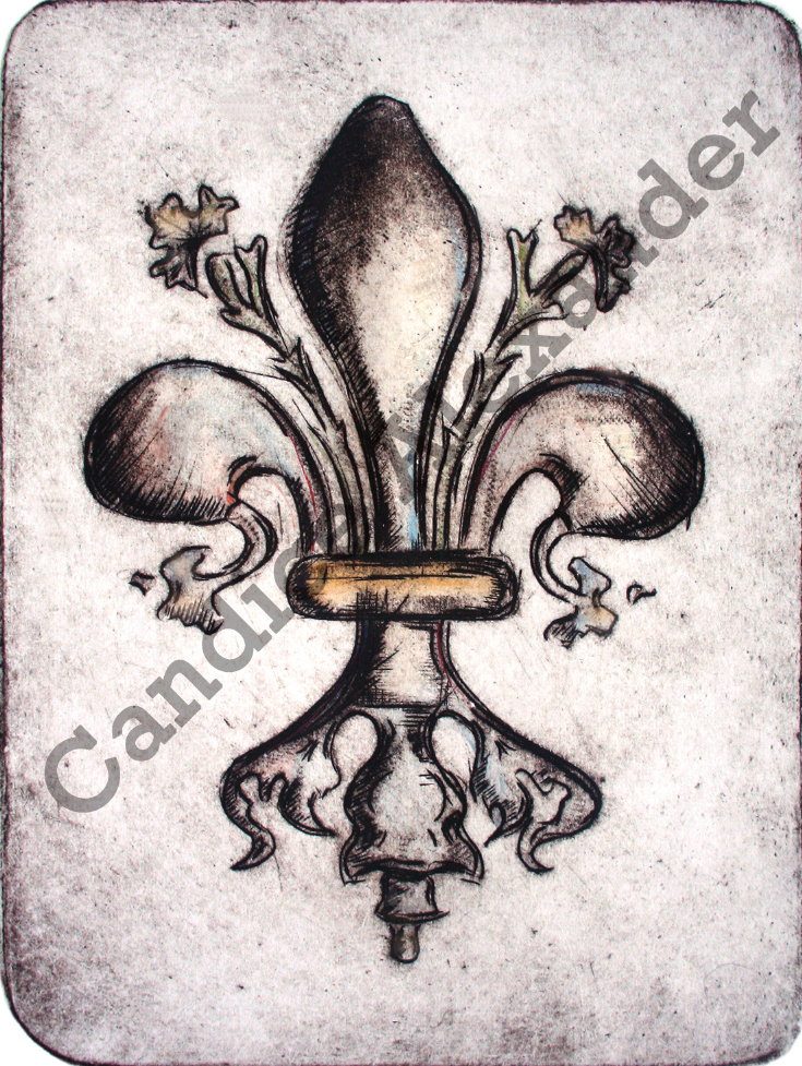 Timeless Fleur De Lis art by Candice Alexander, Louisiana Artist Fleur De Lis by Candice Alexander Fleur De Lis Artist