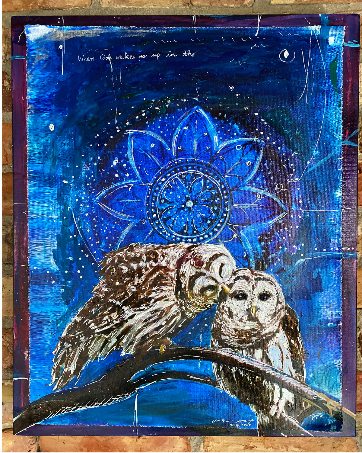 Candice alexander paige vidrine owl barred owl fleur de lis mississippi nature wilderness spirit animal 