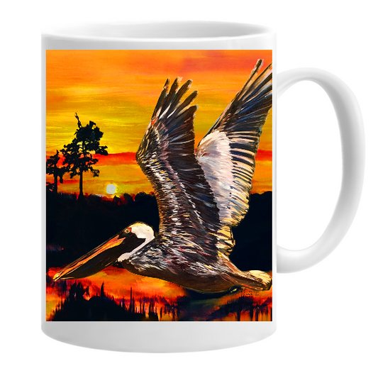 Flying Pelican Mug