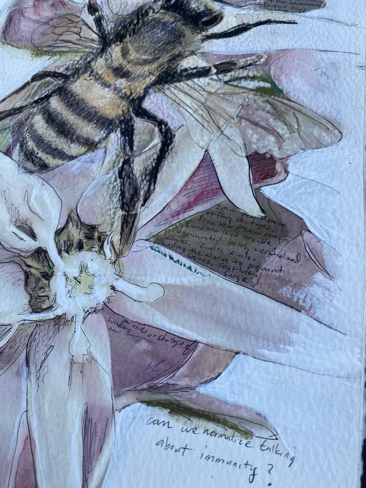 Candice Alexander, Alexander Art, Louisiana, Southwest Louisiana, Bee, Bee Hive, Flowers