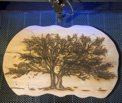 Tree of Life Wood Engraving "One of a Kind"